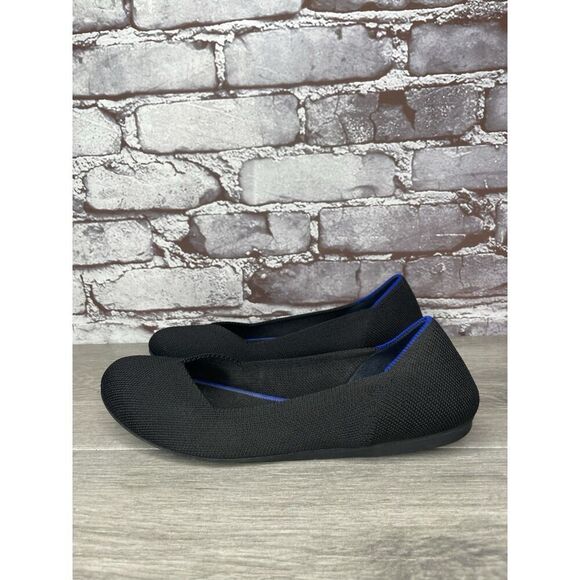 Rothy's The Loafer Black Round Toe Knitted Flats Slip On Shoes Women 7M US/37.5 - Picture 12 of 16